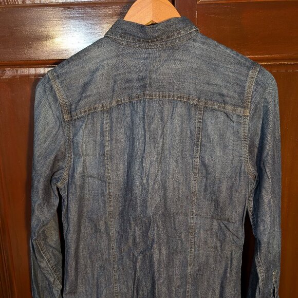 Eddie Bauer Women's Denim Shirt - Shaped Fit - Small - Picture 3 of 5